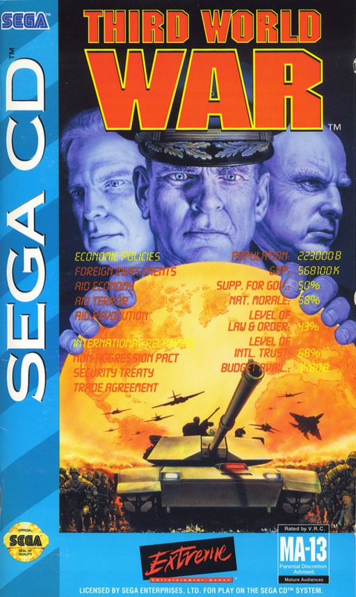 Third World War (USA) Sega CD Game Cover